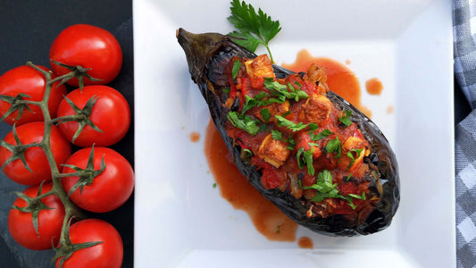 Stuffed Aubergine Rolls
