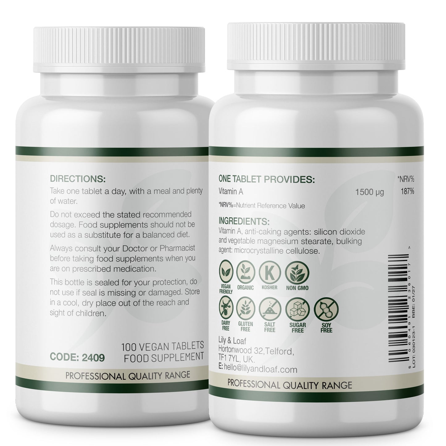 Lily & Loaf - Vitamin A - Tablet