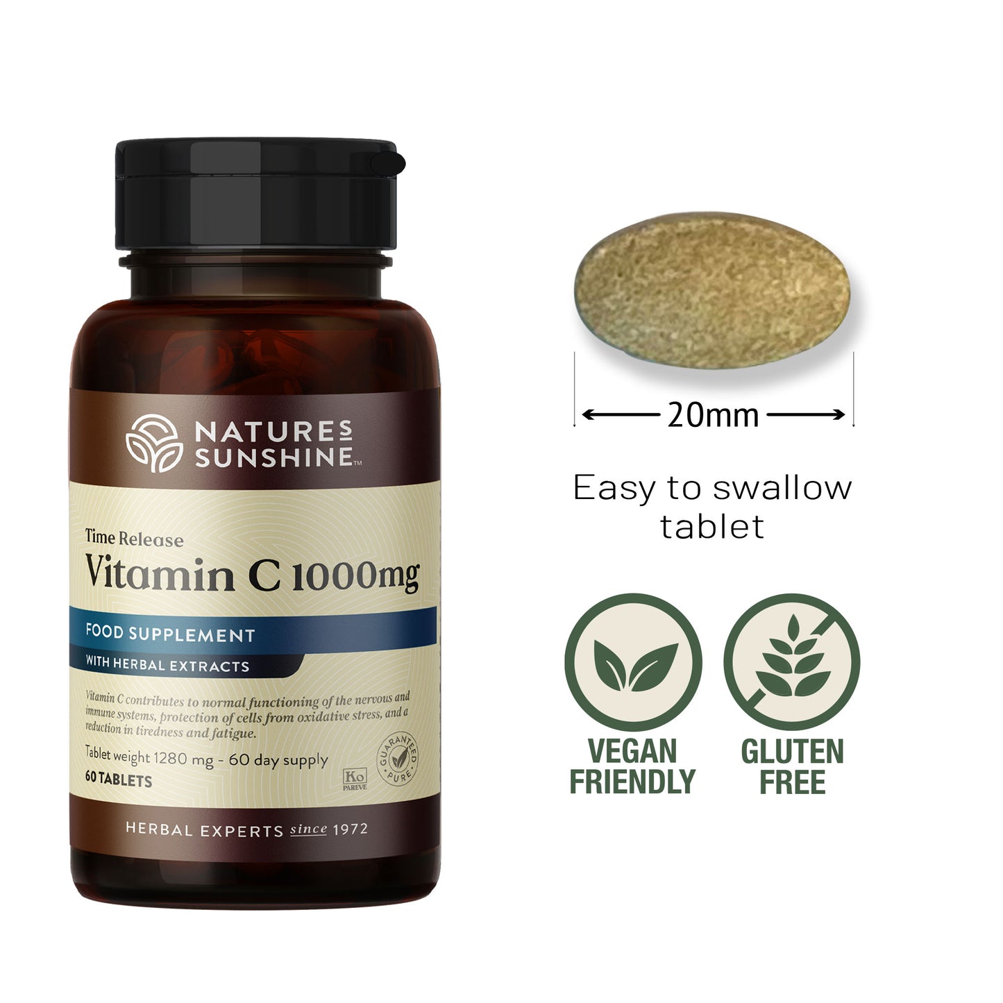 Vitamin C 1000mg - female at peace in the sunshine