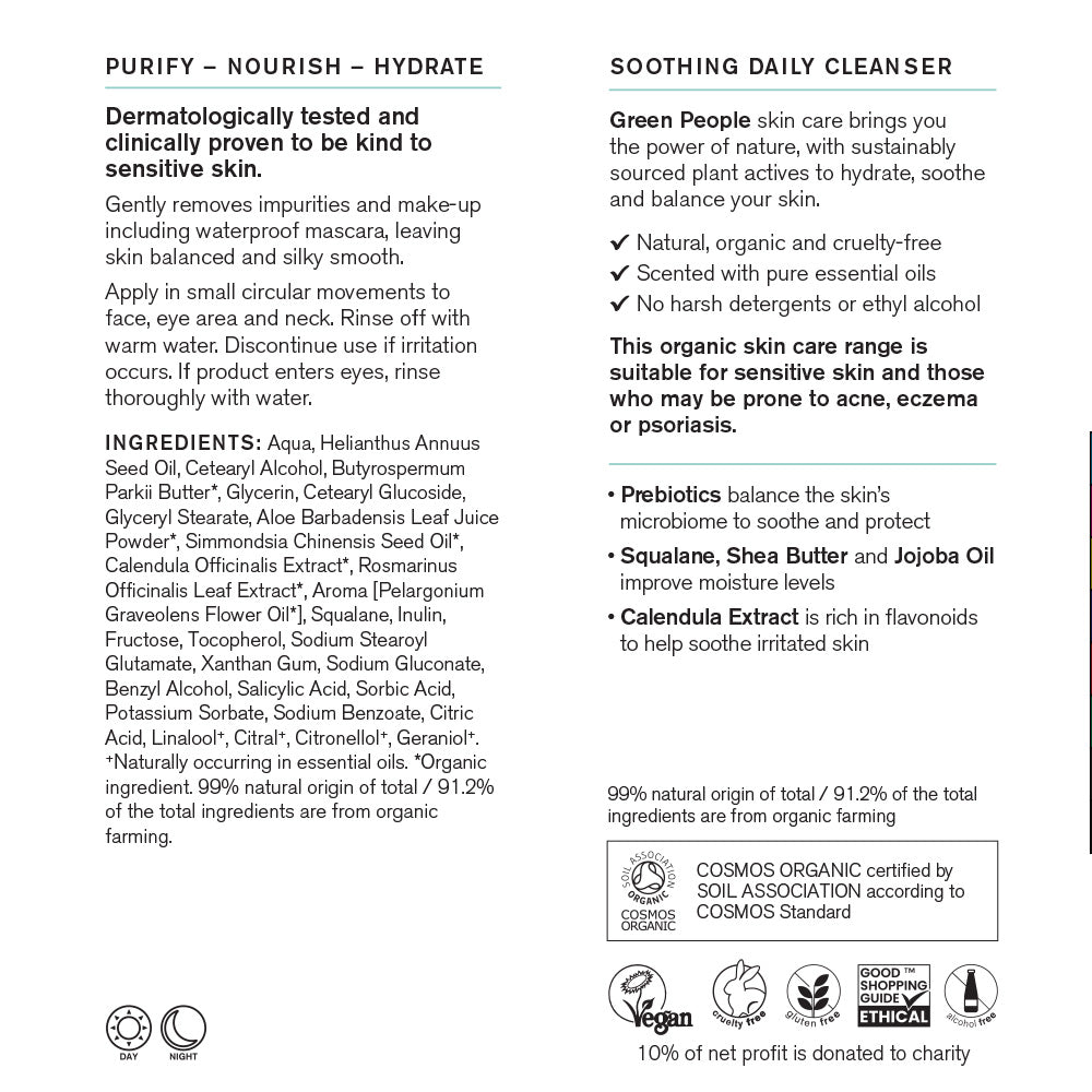 Gentle Cleanse & Make-Up Remover - - Green People