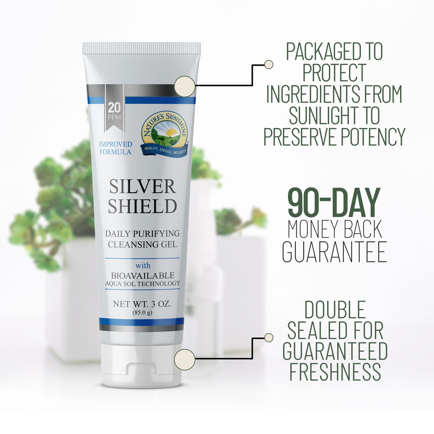 Silver Shield Gel® 90 day money back guarantee