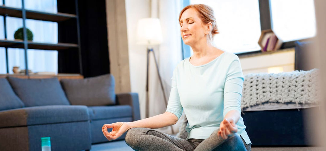 lady embracing wellness
