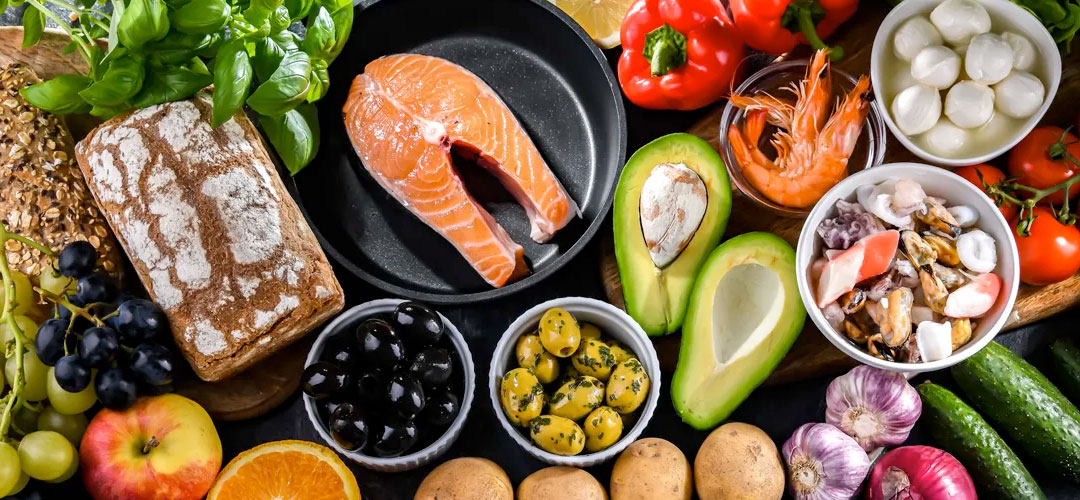 items from the Mediterranean diet