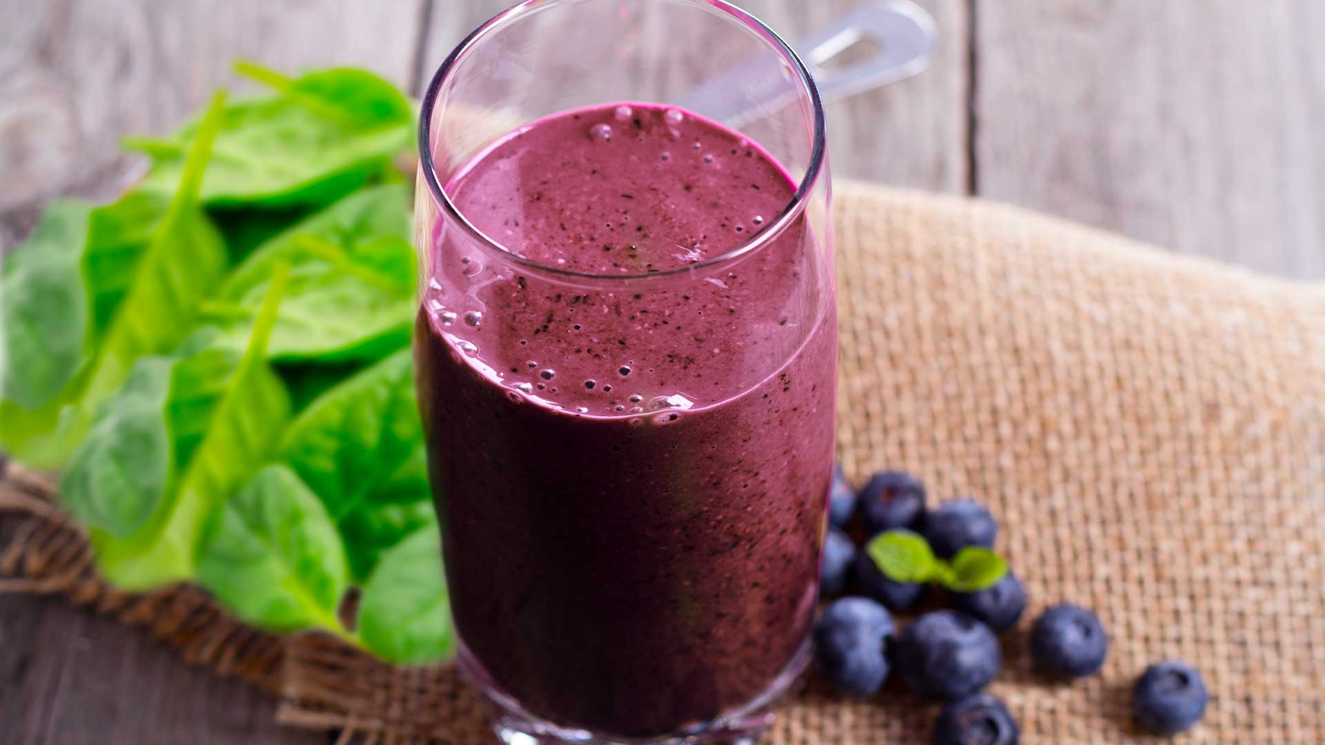 Blueberry Bliss Smoothie in a tall glass