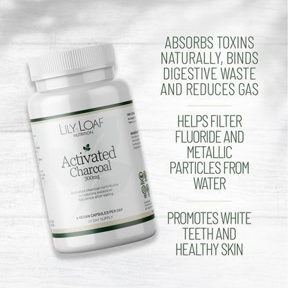 Activated Charcoal helps lower blood pressure and cholesterol levels