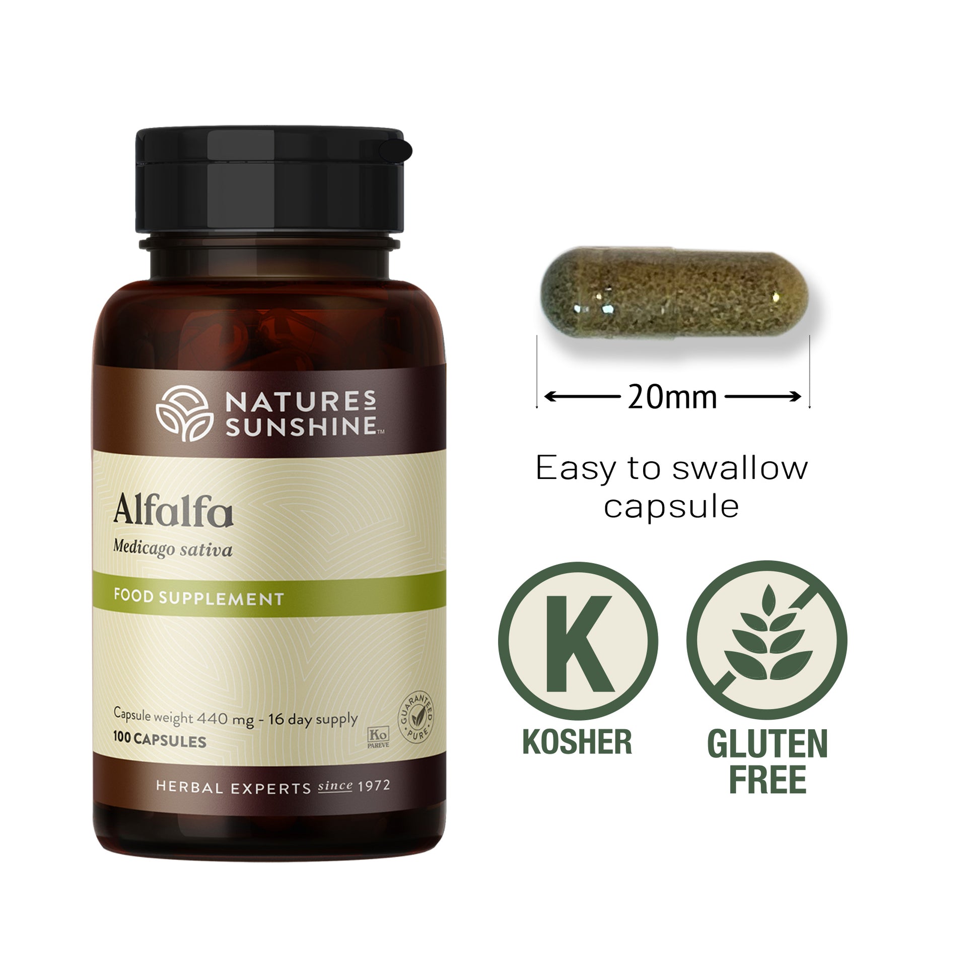 Alfalfa comes 90 day money back guarantee