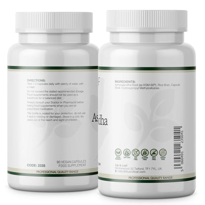 Ashwagandha (KSM-66®) Label information