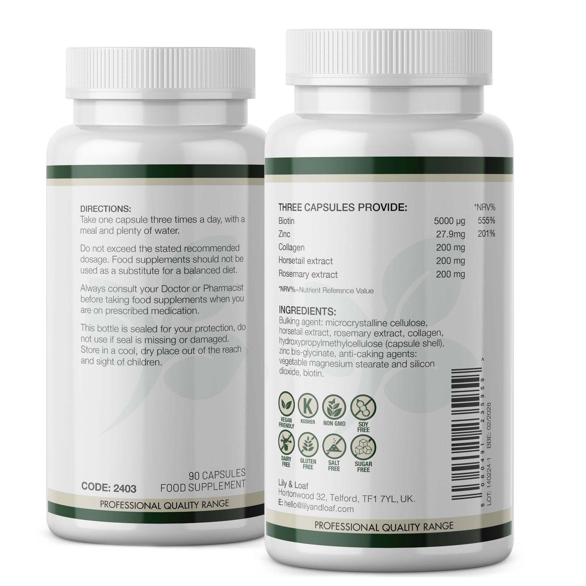 Biotin Plus label information