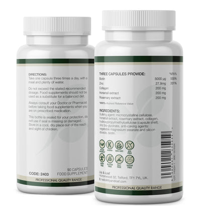Biotin Plus label information