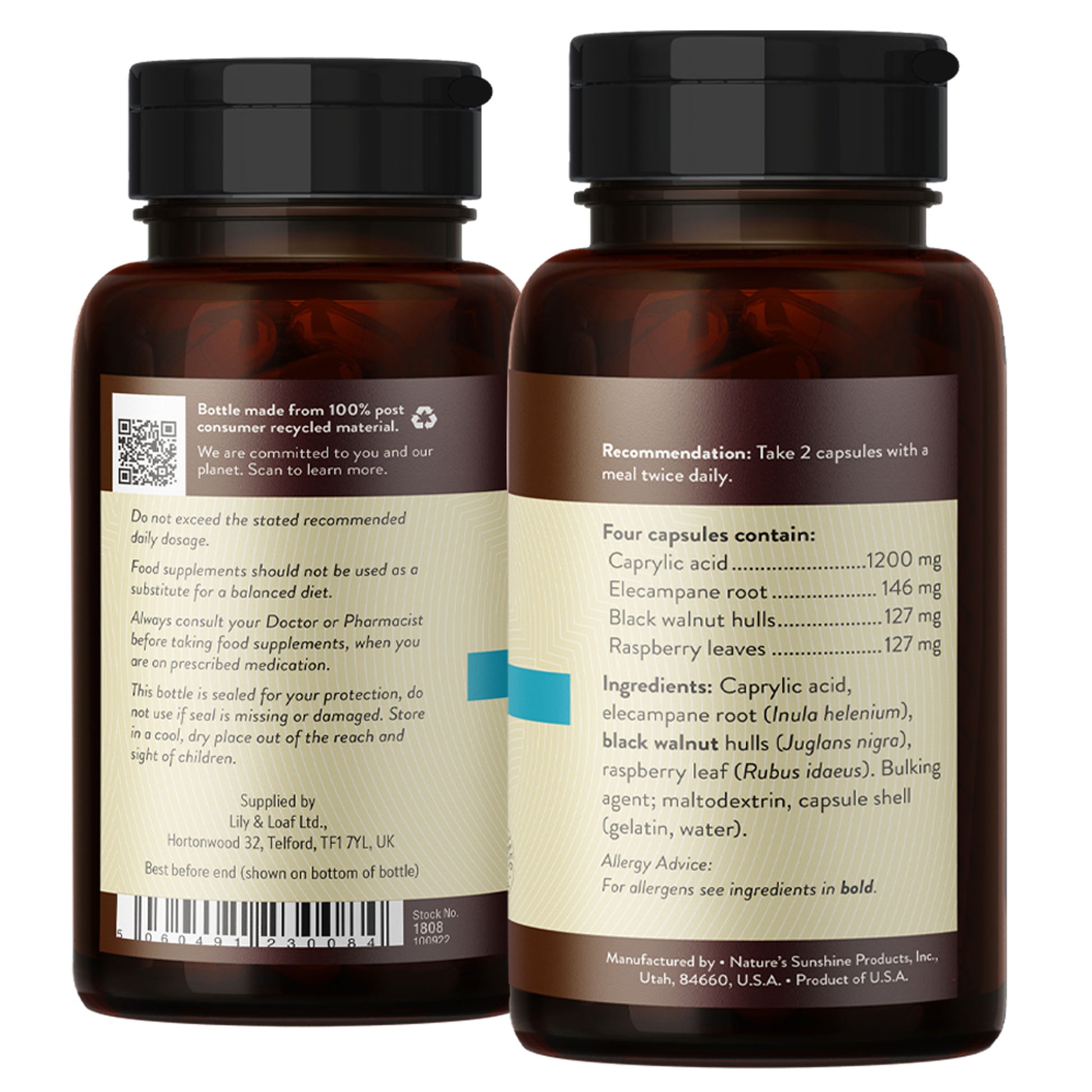 Caprylic Acid Combination label information