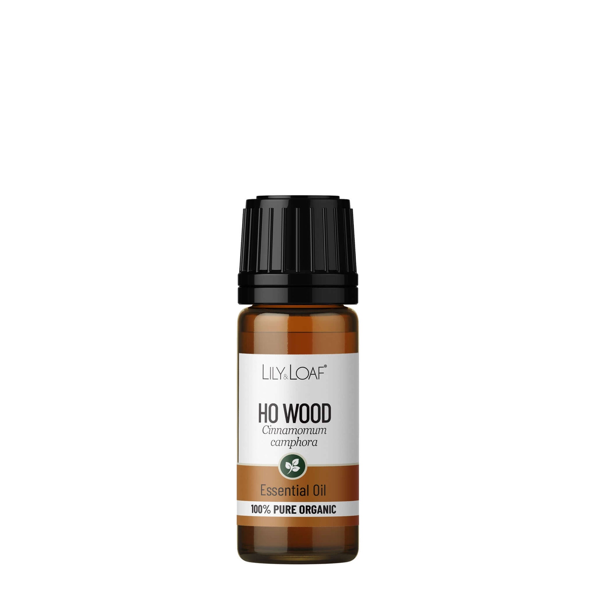 Essential oil bottle labeled 'Lily Loaf' on a white background