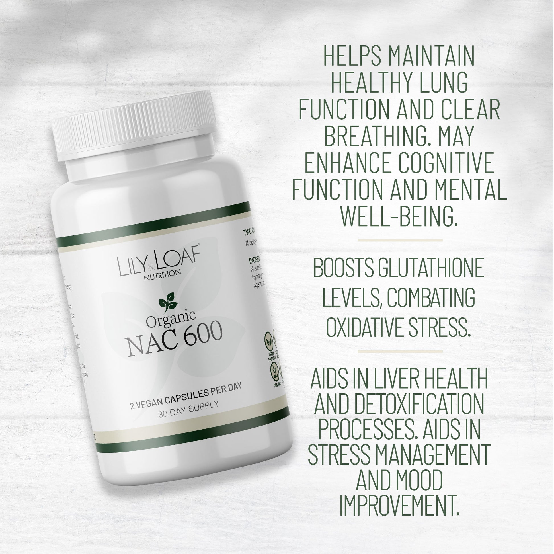 NAC600 nutrition facts