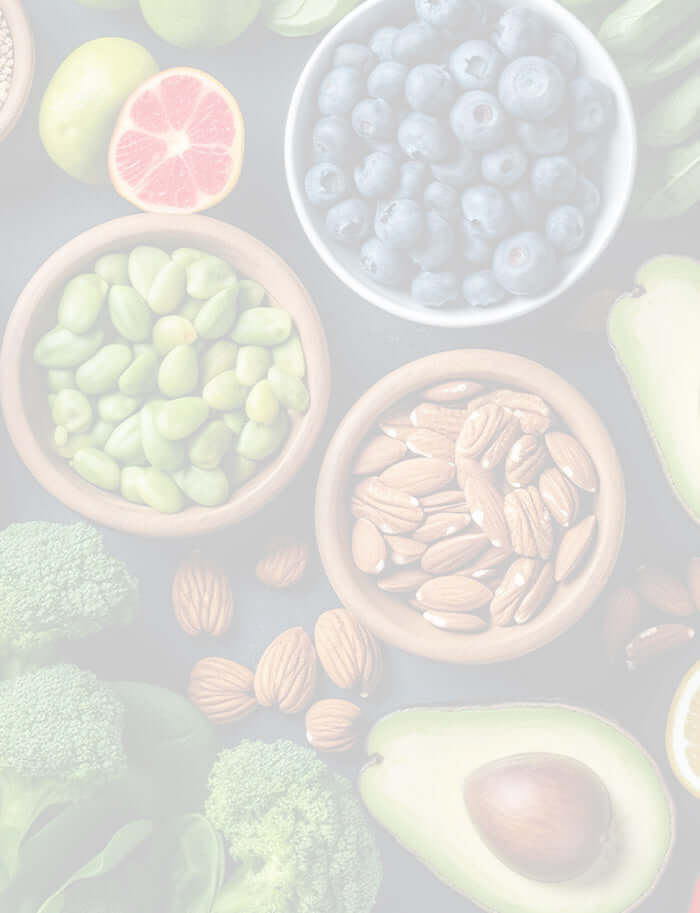 Antioxidant foods such as blueberries, nuts and seeds