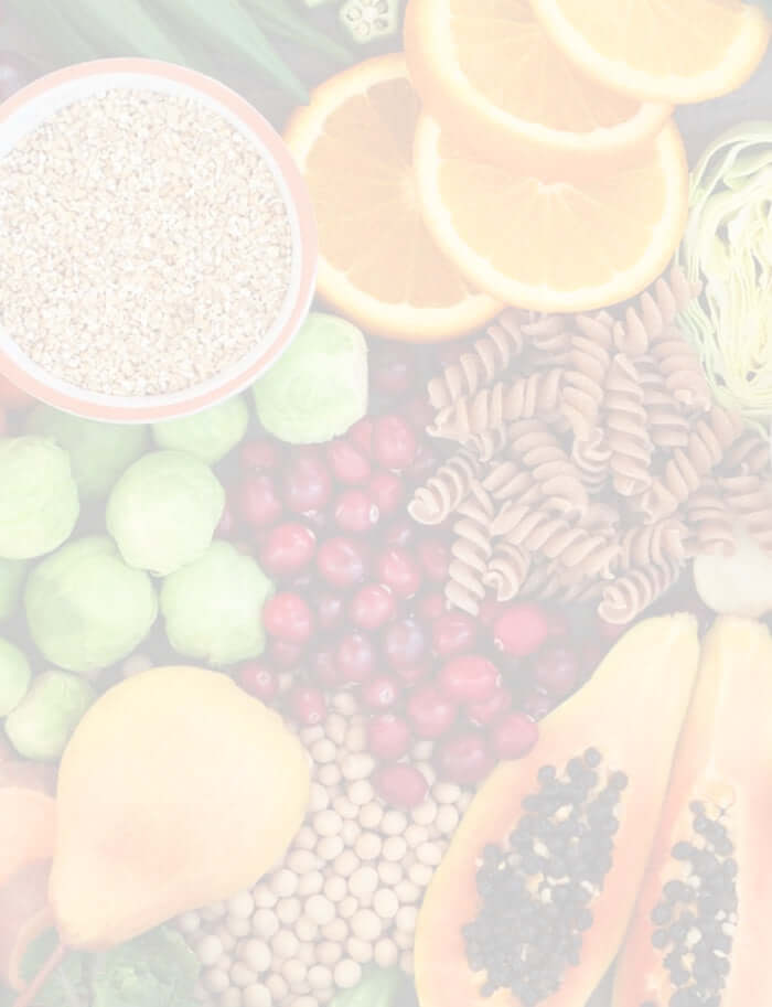 selection of high fibre foods