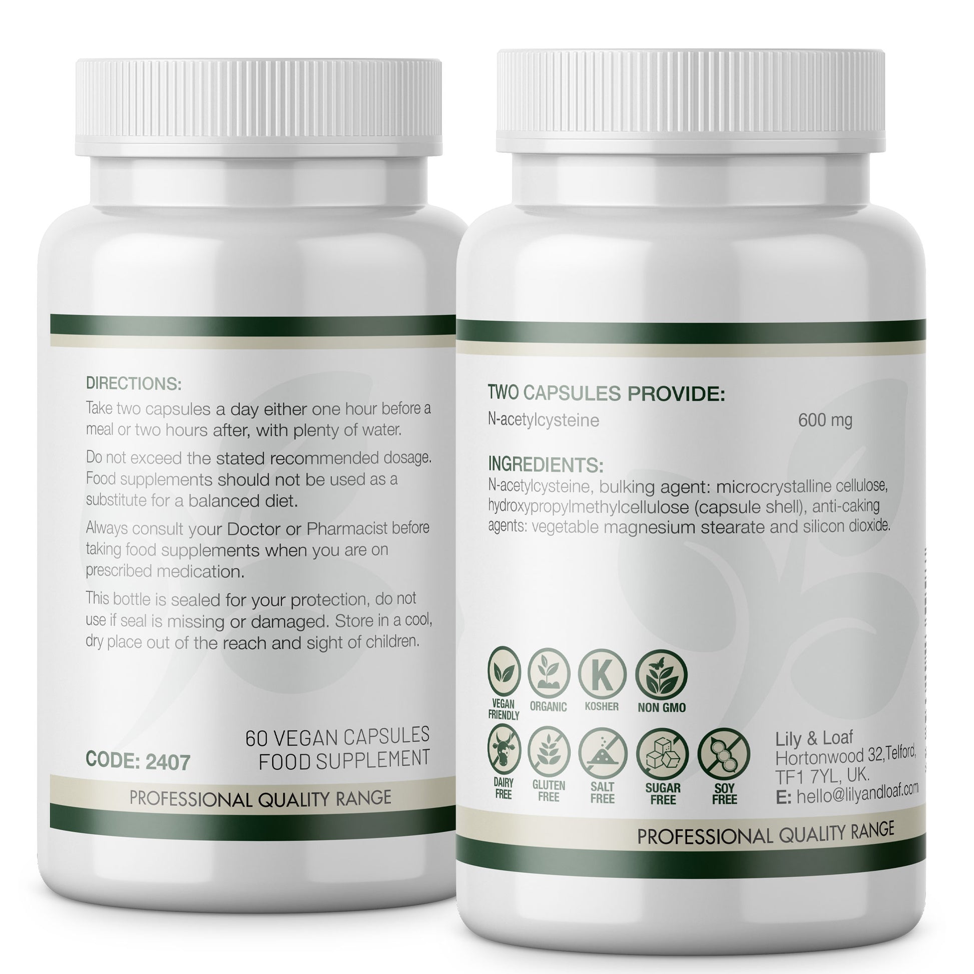 NAC 600 label information