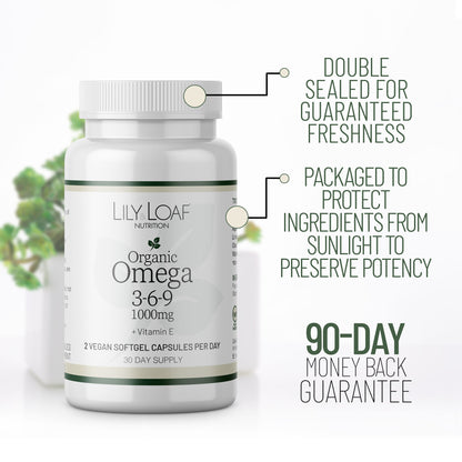 Omega 3-6-9 female touching face promoting healthy skin
