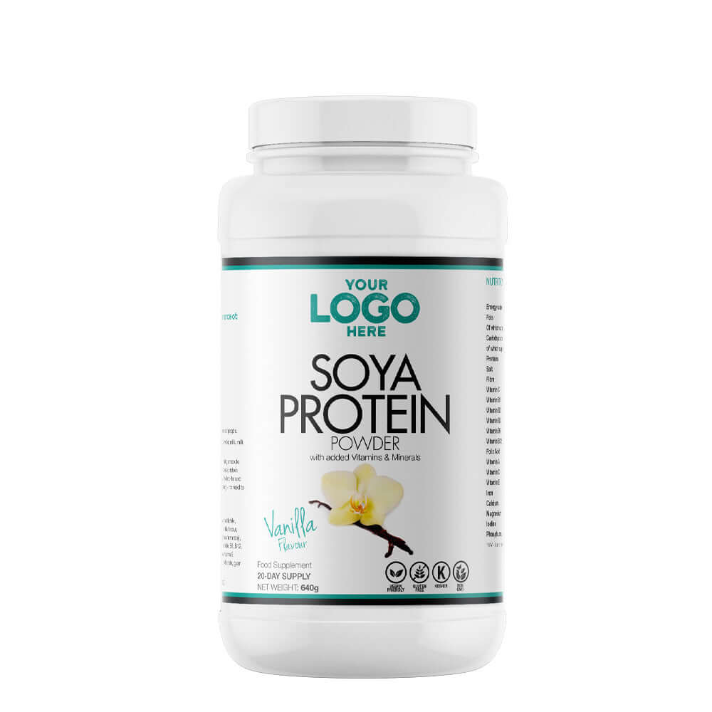 A private label example of Soya Protein Vanilla Flavour