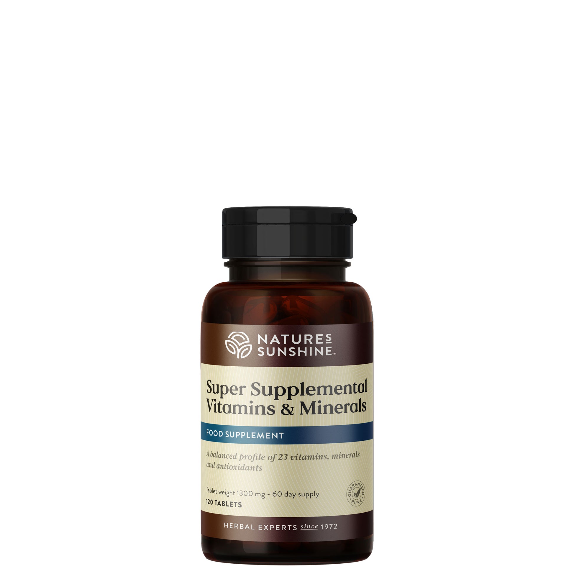Super Supplemental Vitamins and Minerals front