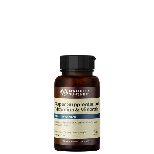 Super Supplemental Vitamins and Minerals front