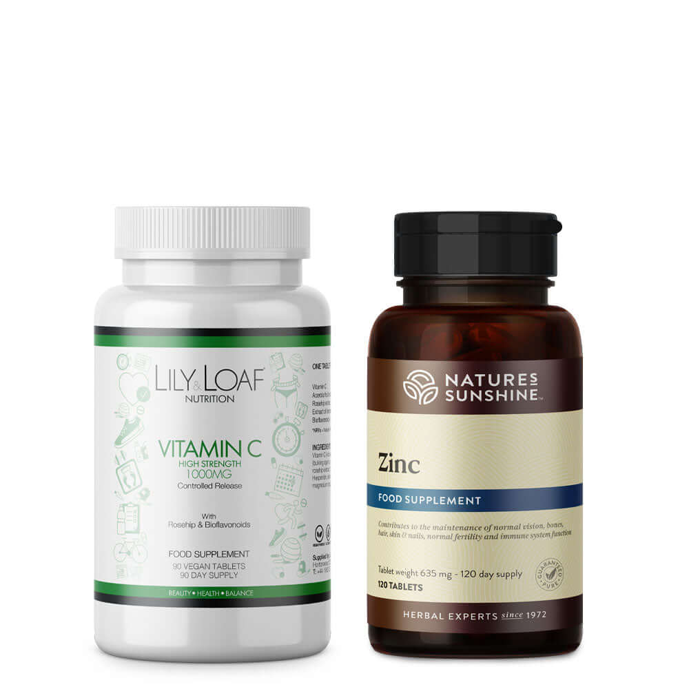 Lily & Loaf Vitamin C High Strength and Nature's Sunshine Zinc