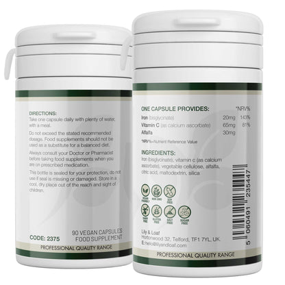 Iron 20mg label information