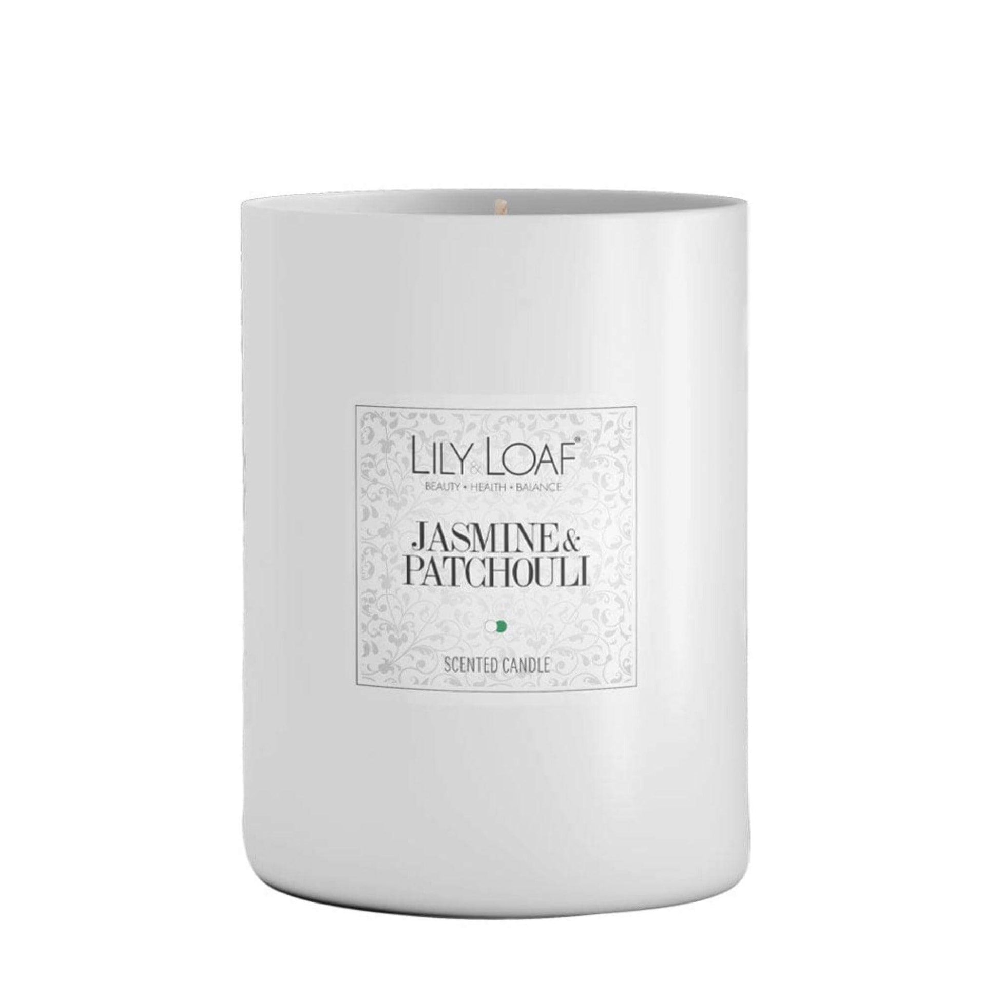 Jasmine & Patchouli Soy Wax Candle front