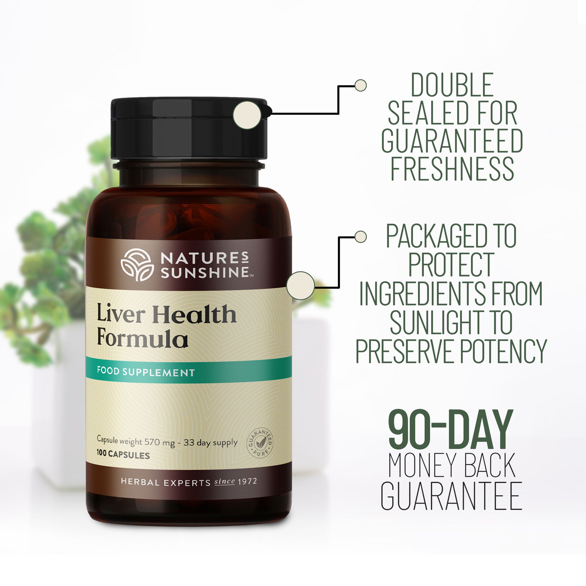 Liver Health Formula 90-day money back guarantee