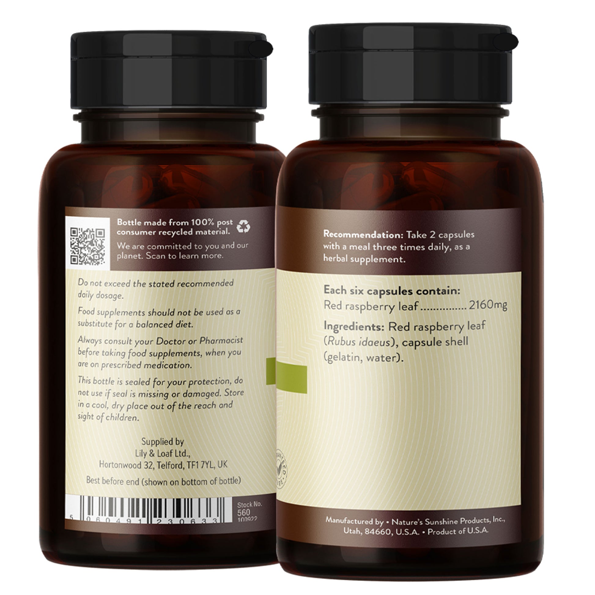 Red Raspberry label information