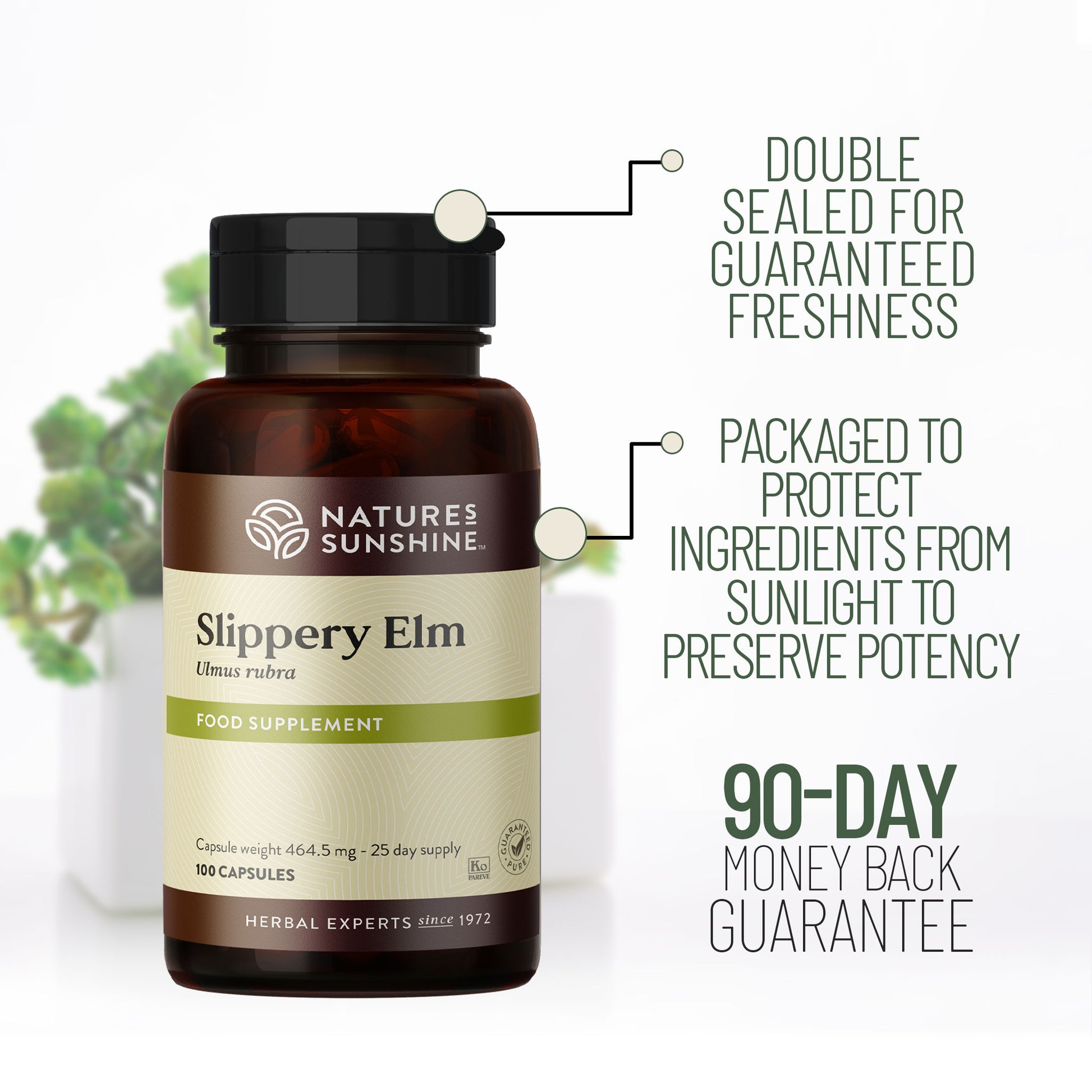 Slippery Elm lady holding tummy