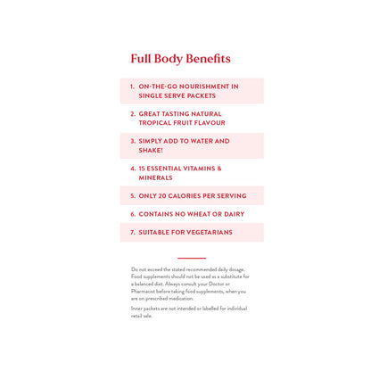 Solstic® Nutrition label information