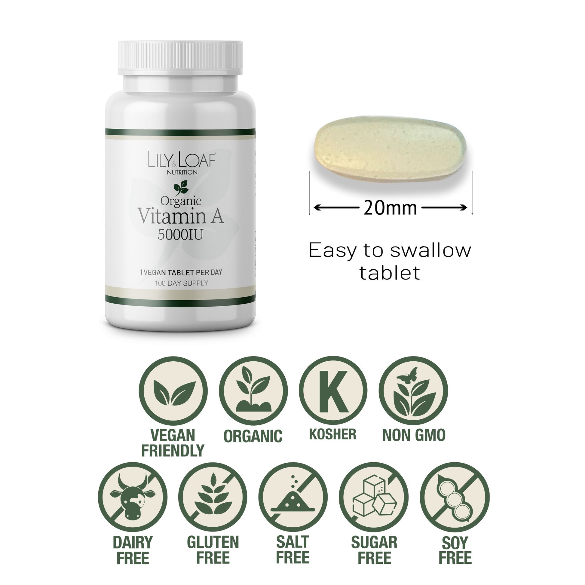 Lily & Loaf - Vitamin A - Tablet