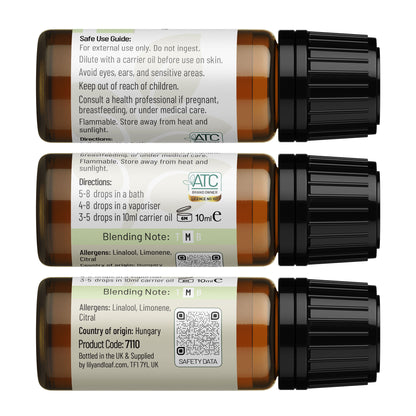 Fennel Organic Essential Oil label information 