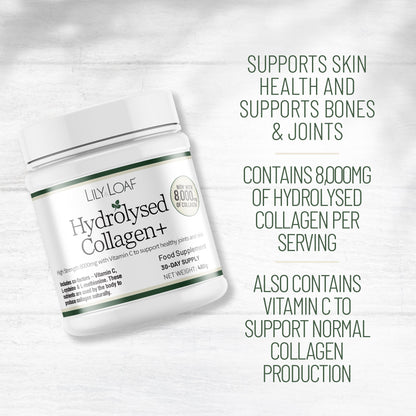 A woman holding the joints in her hand with a tub of Acti-Fit Hydrolysed Collagen 4000mg High Strength in the foreground
