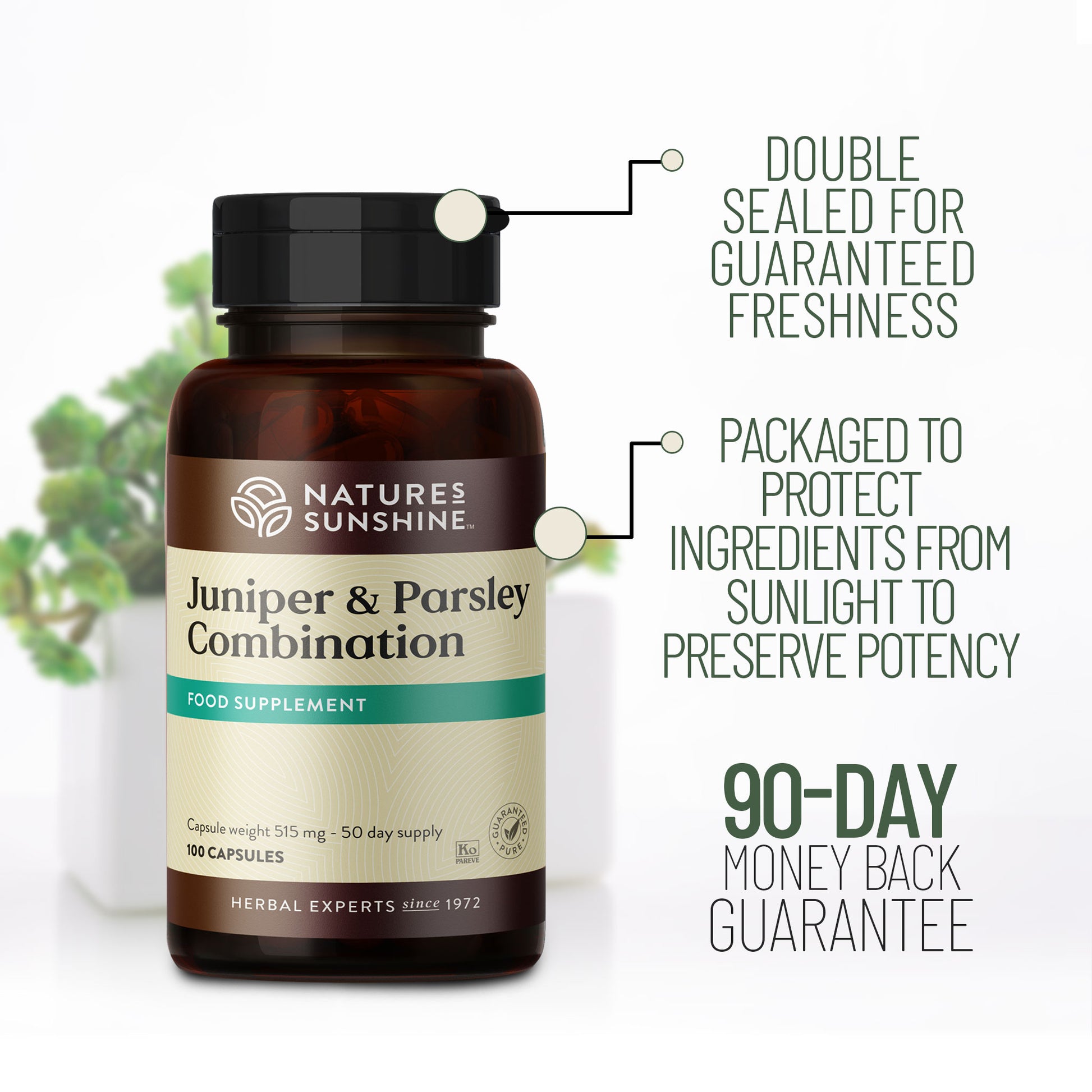 Juniper and Parsley Combination facts and benefits