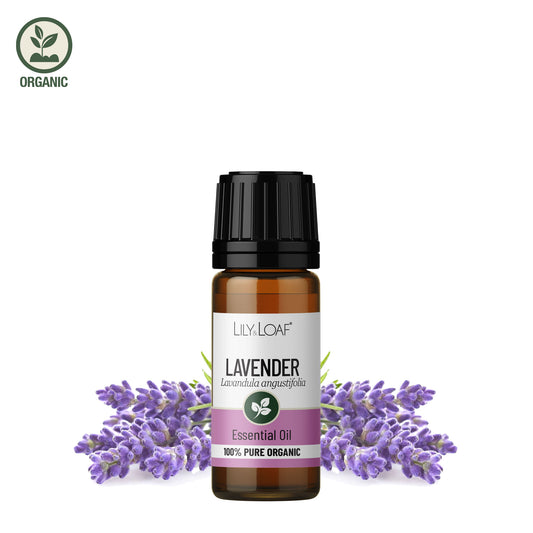 Organic Lavender Essential Oil with ingredients