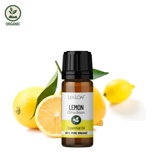 Organic Lemon Essential Oil with ingredients
