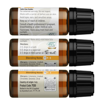 Mandarin 10ml label information
