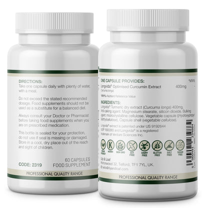 Optimised Curcumin label information