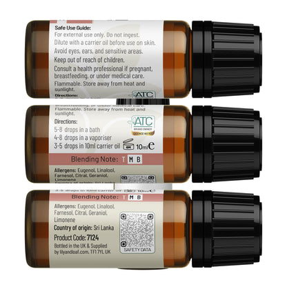Patchouli Essential Oil label information