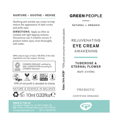 Green People - Rejuvenating Eye Cream (10ml) - Skincare