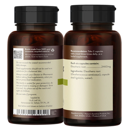 Siberian Ginseng label information
